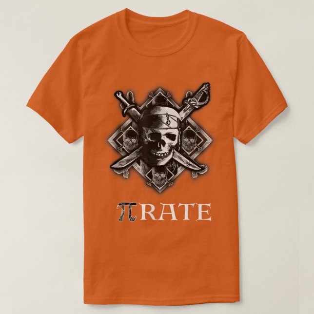 T-shirt Taux PI Pirate Funny Cool Math Geek Nerd Cadeau (Design devant)