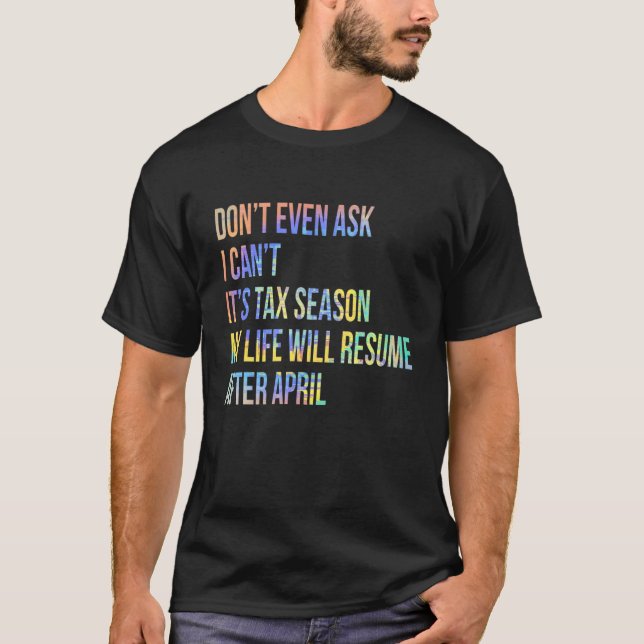 T-shirt Tax Season Preparer Accountant Taxation 1 (Devant)
