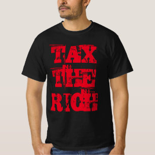 T-shirt TAXE LA RICHE Woche Socialiste Typographie Progres