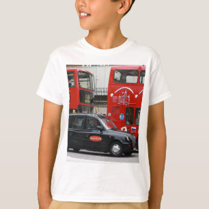 T-shirt Taxi de taxi noir de Londres
