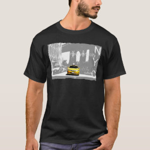 T-shirt Taxi jaune Brooklyn Bridge New York City Nyc