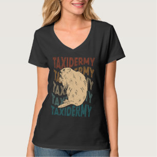 T-shirt Taxidermie Nous Taxidermiste Rétro Castor