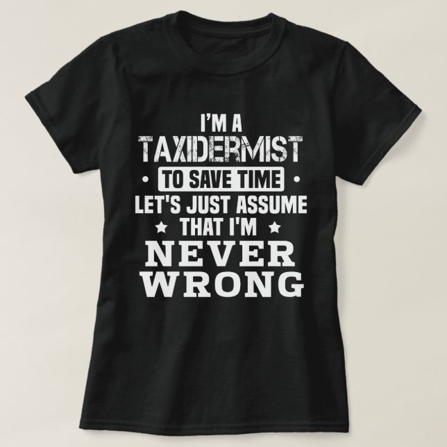 T-shirt Taxidermiste (Design devant)