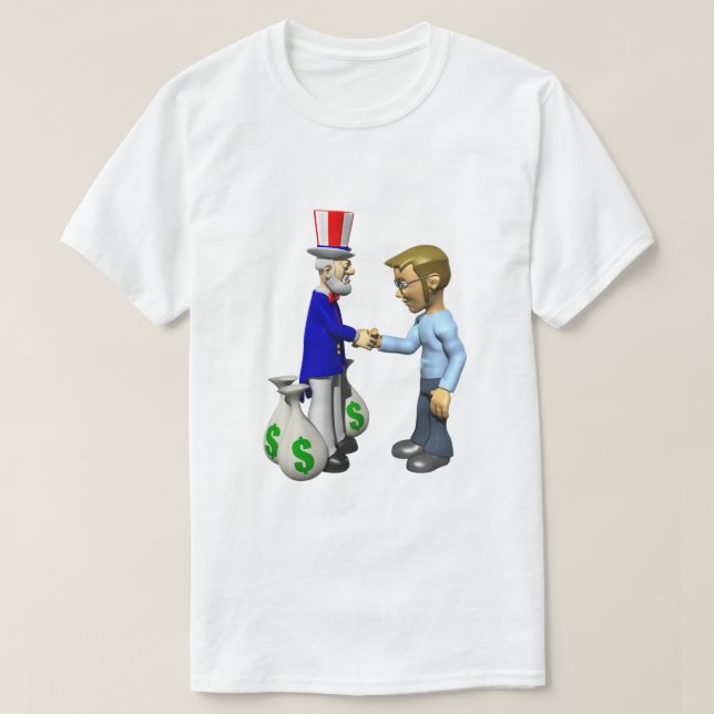 T-shirt Taxpayeur IRS Plaisanterie Humour Fun Oncle Sam Ca (Design devant)