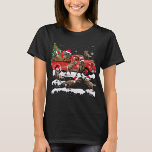 T-shirt Taylor Famille Vilain Chandail de Noël Rouge Camio