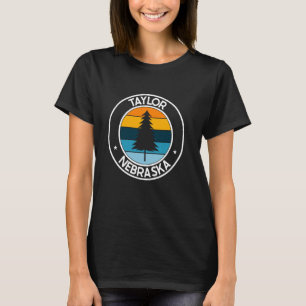 T-shirt Taylor Nebraska NE USA City Pride Retro Sunset