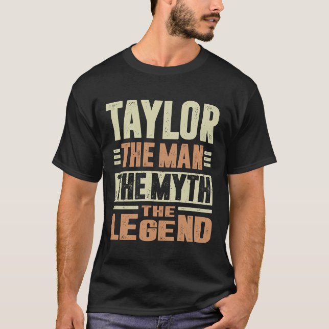 T-shirt Taylor The Man The Myth (Devant)
