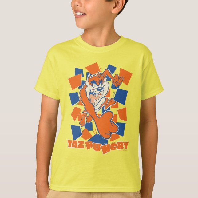 T-shirt TAZ™ Hungry Smashing Through Checker (Devant)