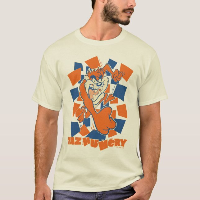 T-shirt TAZ™ Hungry Smashing Through Checker (Devant)