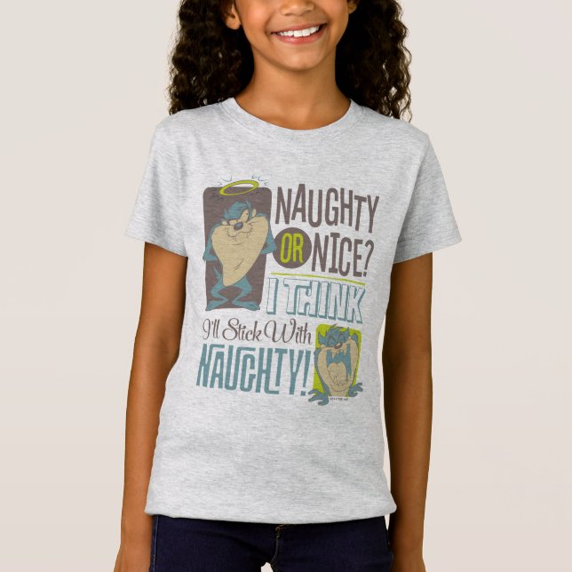 T-Shirt TAZ™ - Naughty ou Nice ? (Devant)