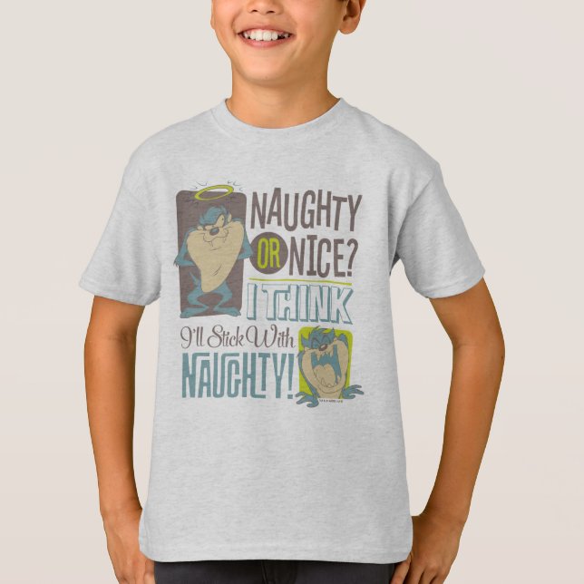 T-shirt TAZ™- Naughty ou Nice ? (Devant)