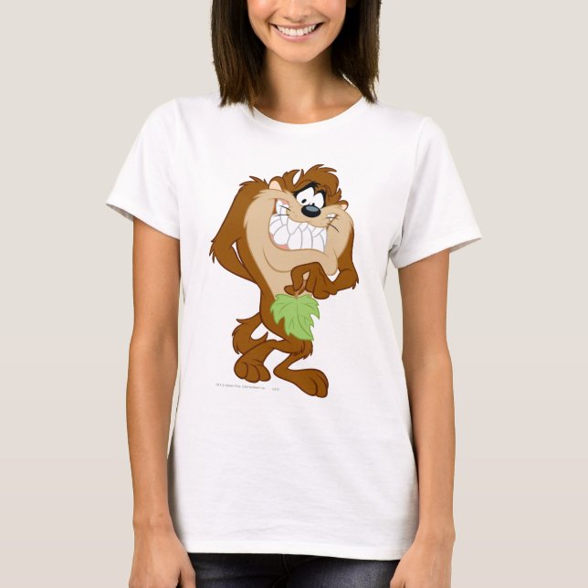 T-shirt TAZ™ tenant une feuille (Devant)