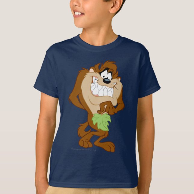 T-shirt TAZ™ tenant une feuille (Devant)