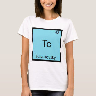 T-shirt Tc - Tchaïkovski Symbole d'élément de chimie drôle