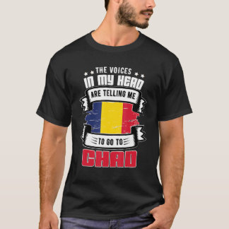 T-shirt Tchad Dans Ma Tête