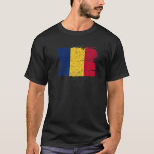 T-shirt Tchad Drapeau Fierté Amitié Fière Paix Rétro Vinta