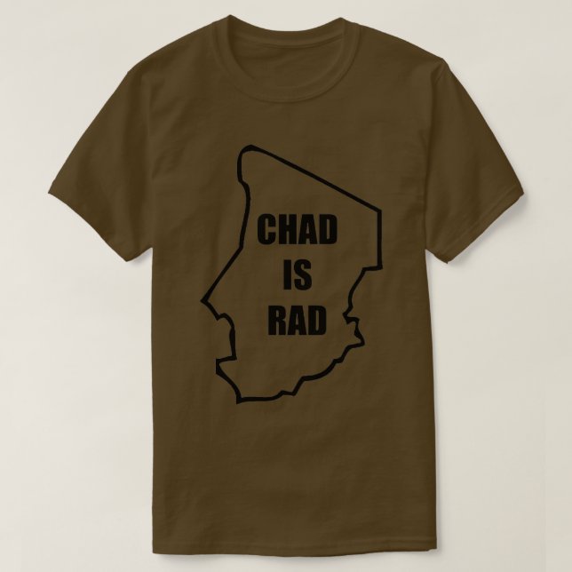 T-shirt Tchad Est Rad Noir 1 (Design devant)