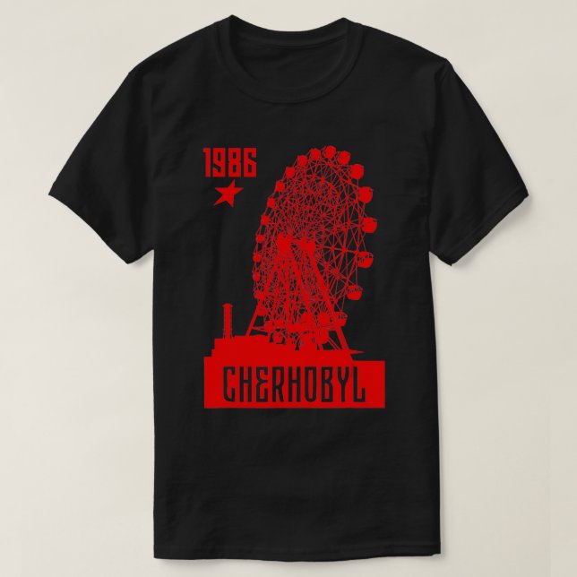T-shirt Tchernobyl Tschernobyl 1986 Radioactive Explosion  (Design devant)