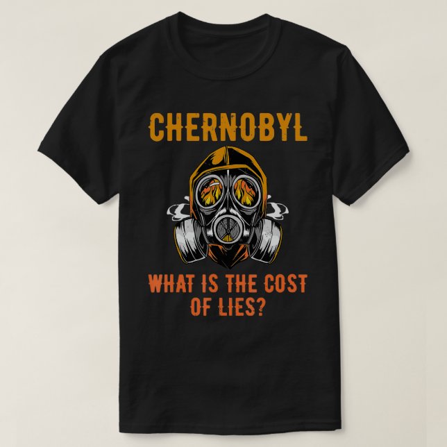 T-shirt Tchernobyl Tschernobyl 1986 Radioactive Explosion  (Design devant)