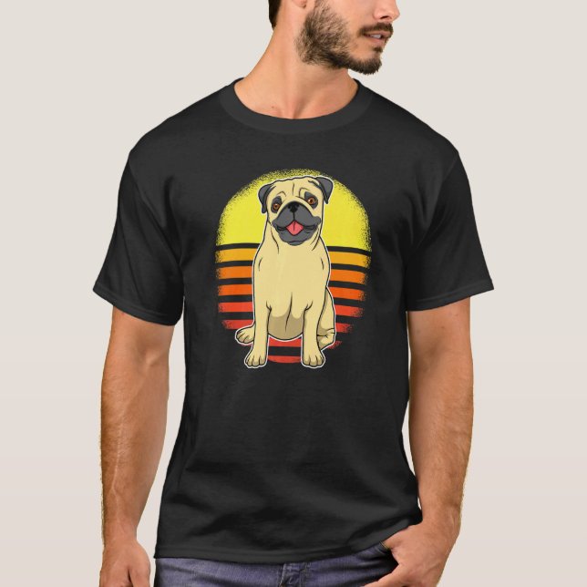 T-shirt Tchiens au coucher du soleil 51 (Devant)