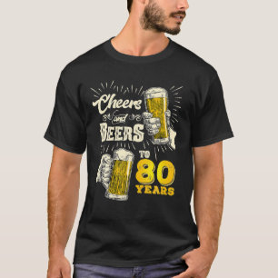 T-shirt Tchin-tchin et bières pour 80 ans Bière 80e