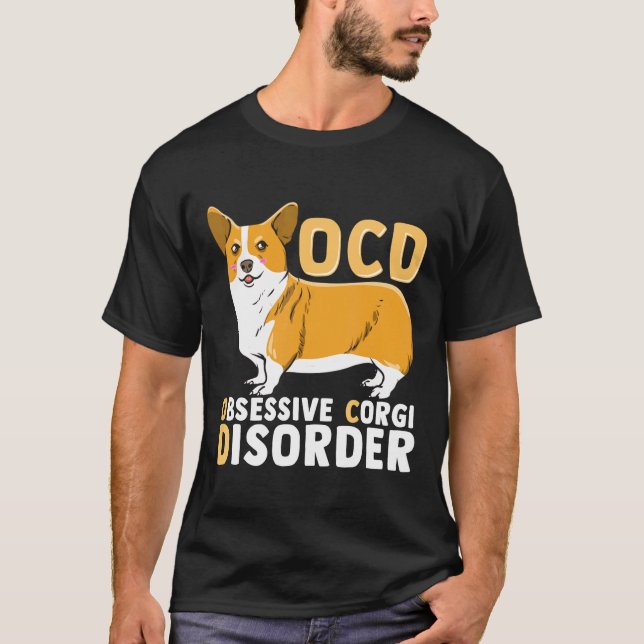 T-shirt Tco Trouble Obsessif Corgi T (Devant)
