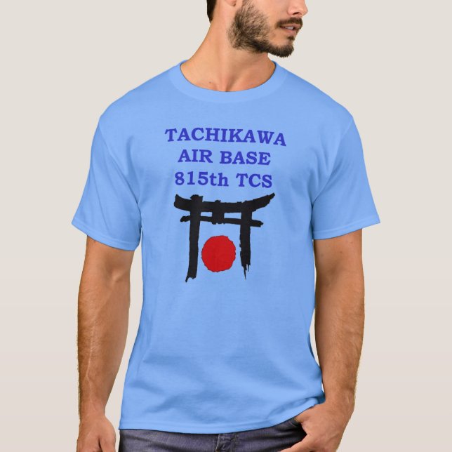 T-shirt TCS du Japon de base aérienne de Tachikawa 815th (Devant)