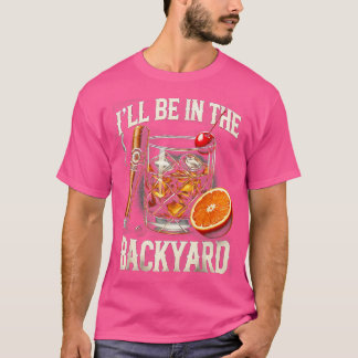 T-shirt Td38-Je serai dans le jardin Cigare Bourbon Whisky