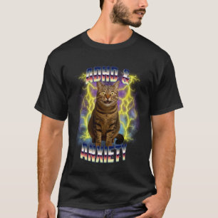 T-shirt TDAH et anxiété Neurodiversité Drôle Mème idiot C