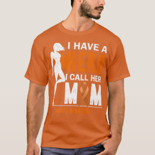 T-shirt TDAH Femmes Maman J'ai un héros Je l'appelle maman