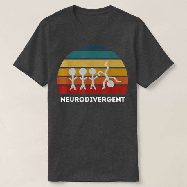 T-shirt TDAH neurodivergent (Design devant)
