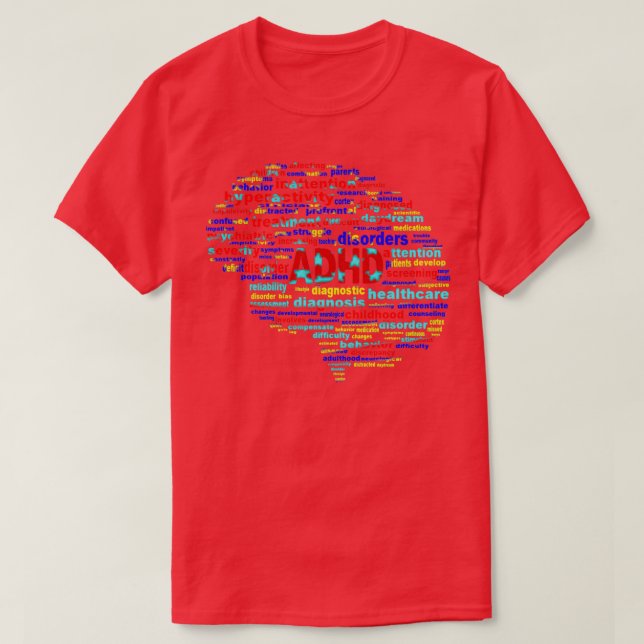 T-shirt TDAH Superpower Cerveau 2 (Design devant)