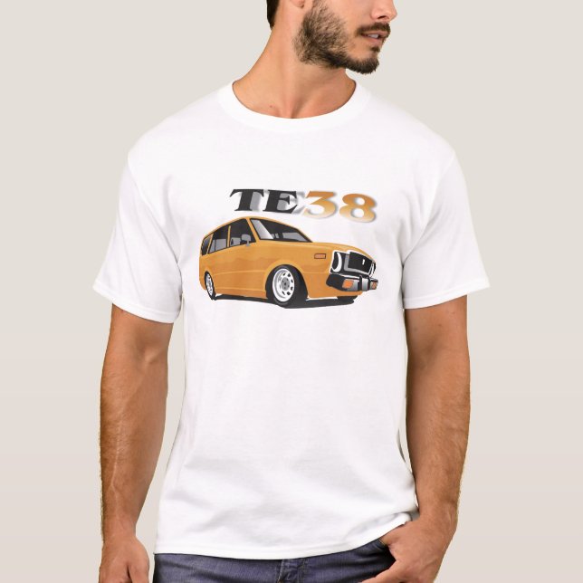 T-shirt Te38 Corolla Wagon cuivre (Devant)