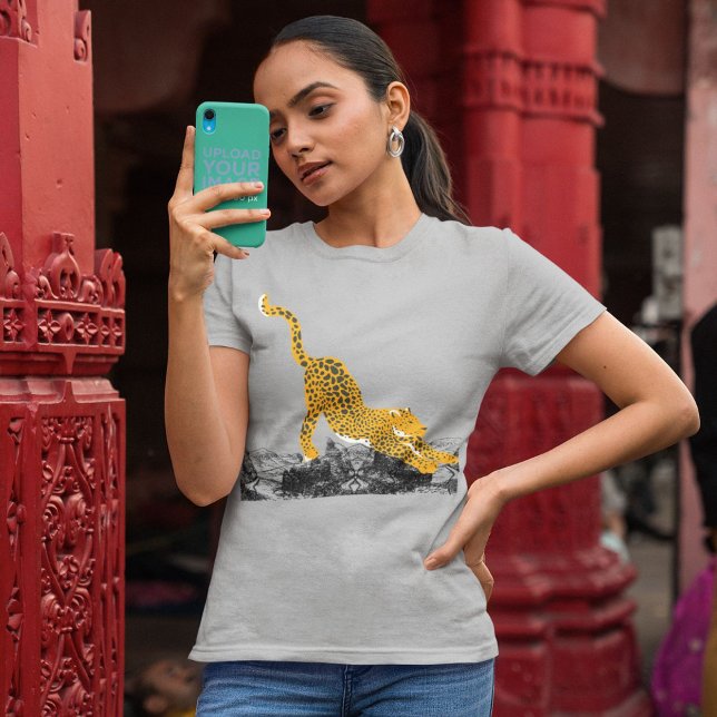 T-shirt Te graphique à la mode de Cheetah (Créateur téléchargé)