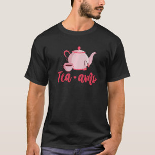 T-shirt Tea Amo Thé Graphique Boire Thé Thé Brassage Coupe