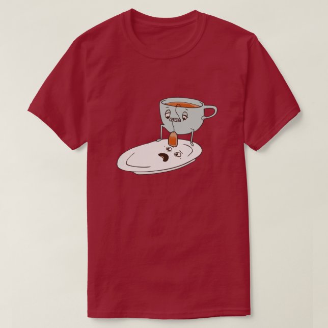 T-shirt Tea Bagger Coupe et plaque de cuisine Humour diman (Design devant)