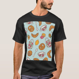 T-shirt Tea Party, confiserie Arrière - plan sans soucis.