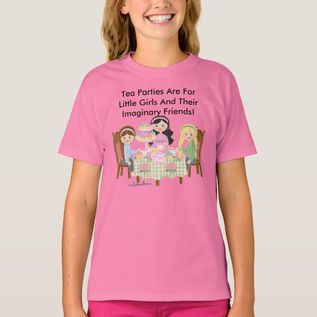 T-shirt Tea Party Girls Baby Doll (Équipé) (Devant)
