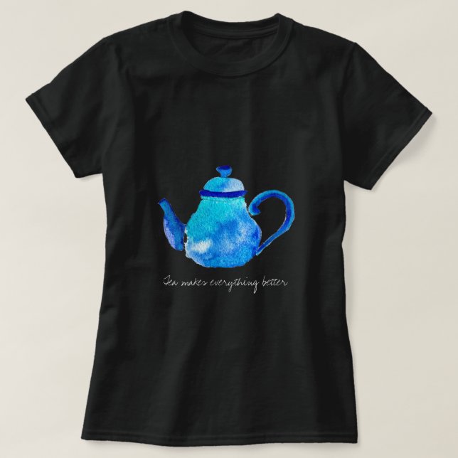 T-shirt Tea Rend tout meilleur devis théière (Design devant)