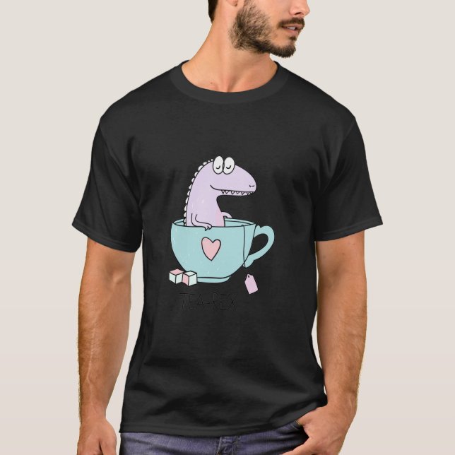 T-shirt Tea-rex Dinosaure Drôle T (Devant)