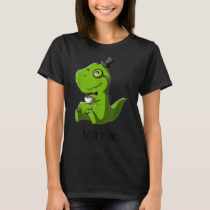 T-shirt Tea Rex T-Rex Dinosaur Dino Café Cool de boisson c