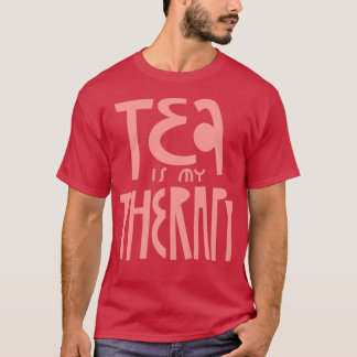 T-shirt tea time cadre thé est ma thérapie 1