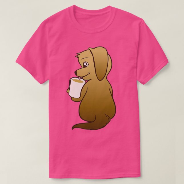 T-shirt Tea time chiot (Design devant)