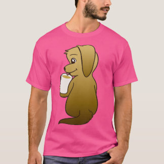 T-shirt Tea time chiot