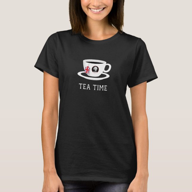 T-shirt Tea Time Queen Elizabeth II UK Memoriam 1926   202 (Devant)