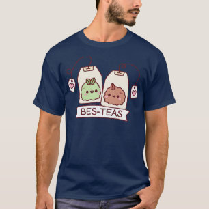 T-shirt Teabags Cute Tea Feuille Bes Teas Besties