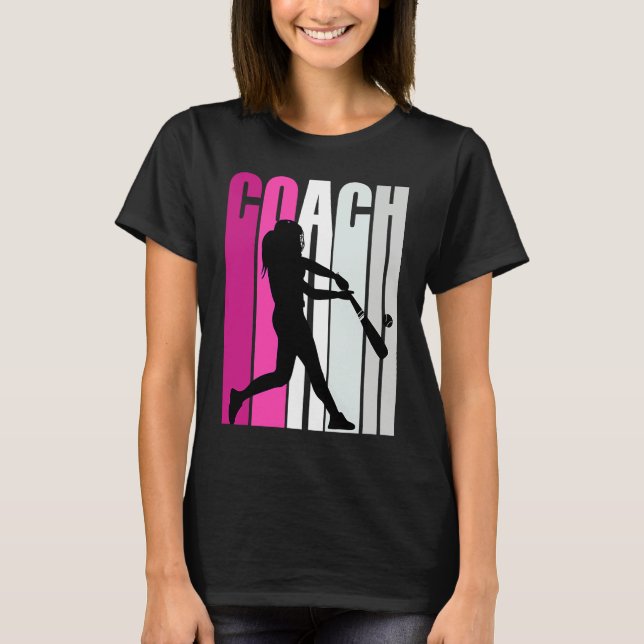 T-shirt Teach Female Baseballteacher Master Coach Softball (Devant)