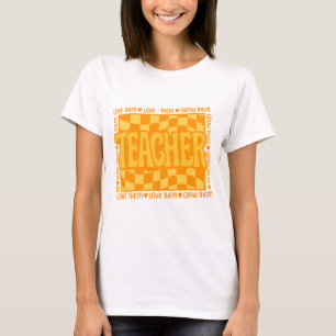 T-shirt Teacher back to school retro png|funky teacher shi