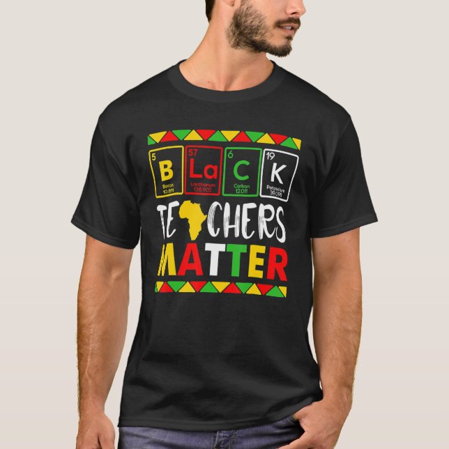 T-shirt Teacher Black History Month Pride African Teacher  (Devant)