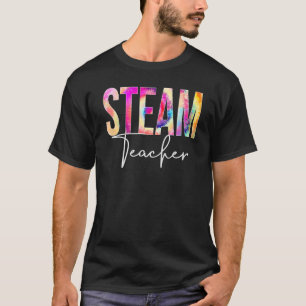 T-shirt Teacher De Vapeur Tie Dye Retour À L'École Femmes
